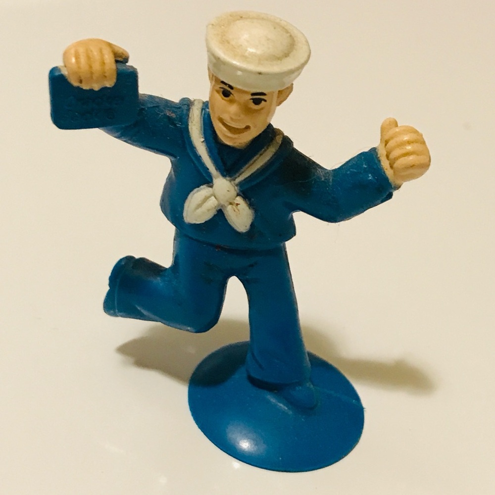 Vintage (2000) Cracker Jack sailor toy 2”
